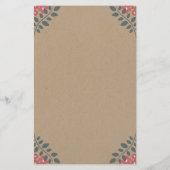 Woodland Florals Babydusche raten zu den richtigen (Rückseite)