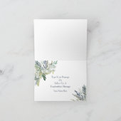 Woodland Foliage Vielen Dank Dankeskarte (Innenseite)