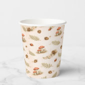 Woodland Forest Animal Baby Shower Pappbecher (Rückseite)