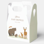Woodland Forest Animals Baby Dusche Party Geschenkschachtel (Geöffnet)