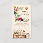 Woodland Forest Animals Baby Showbücher für Baby Begleitkarte (Vorderseite)
