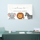 Woodland Forest Animals Baby Shower Banner (Messeveranstaltung)