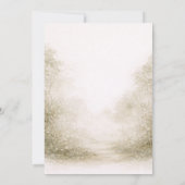 Woodland Forest Animals Baby Shower Einladung (Rückseite)