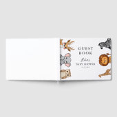 Woodland Forest Animals Baby Shower Gästebuch (Voll)