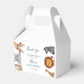 Woodland Forest Animals Baby Shower Geschenkschachtel (Rückseite)