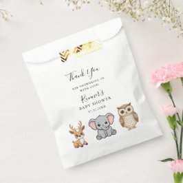 Woodland Forest Animals Baby Shower Geschenktütchen