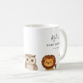 Woodland Forest Animals Baby Shower Kaffeetasse (VorderseiteRechts)