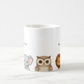 Woodland Forest Animals Baby Shower Kaffeetasse (Mittel)