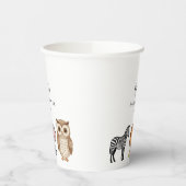 Woodland Forest Animals Baby Shower Pappbecher (Links)