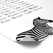 Woodland Forest Animals Baby Shower Seating Charts Poster (Ecke)