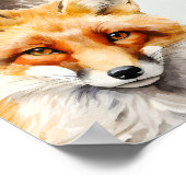 Woodland Forest Animals Baby Shower Welcome Poster (Ecke)