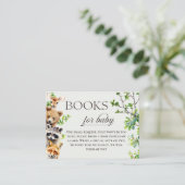 Woodland Forest Animals Books for Baby Card Begleitkarte (Stehend Vorderseite)