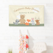 Woodland Forest Animals Kinderdusche Banner (Insitu)