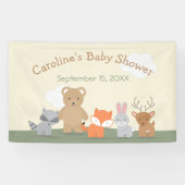 Woodland Forest Animals Kinderdusche Banner (Horizontal)