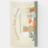 Woodland Forest Animals Kinderdusche Banner (Vertikal)
