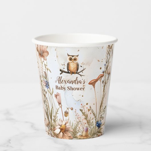 Woodland Forest Animals Kinderdusche Pappbecher (Vorderseite)
