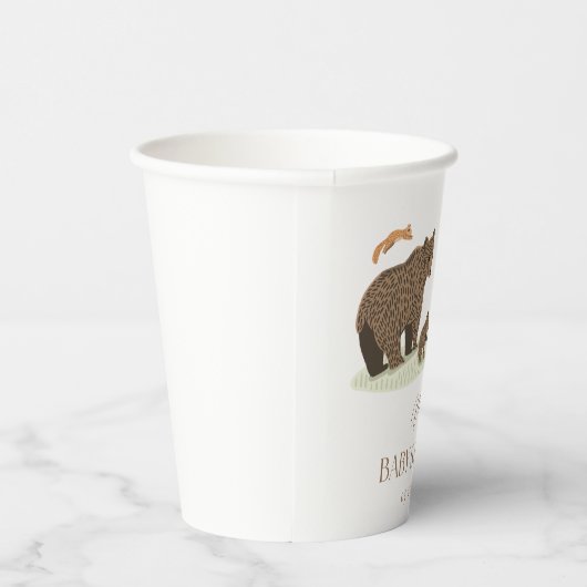 Woodland Forest Animals Kinderdusche Pappbecher (Rechts)