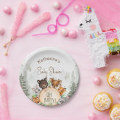 Woodland Forest Animals Kinderdusche Pappteller (Party)
