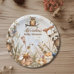 Woodland Forest Animals Kinderdusche Pappteller<br><div class="desc">Bringen Sie den Zauber des Waldes mit unseren Baby Shower Paper Tellern von Woodland Forest Animals zu Ihrer Babydusche. Diese bezaubernden Teller zeigen wunderschöne Abbildungen von Waldkreaturen inmitten üppiger Waldlandschaft und verleihen Ihrem Fest eine charmante Touch. Mit viel Liebe zum Detail erschaffen, erfassen unsere Teller in Papierform mit ihren bezaubernden...</div>