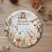 Woodland Forest Animals Kinderdusche Pappteller