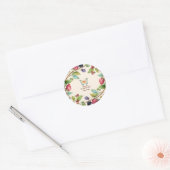 Woodland Forest Animals Kinderdusche Runder Aufkleber (Umschlag)