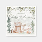 Woodland Forest Animals Kinderdusche Serviette (Vorderseite)