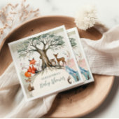 Woodland Forest Animals Kinderdusche Serviette