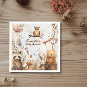 Woodland Forest Animals Kinderdusche Serviette