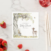 Woodland Forest Animals Kinderdusche Serviette (Beispiel)