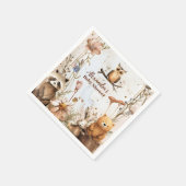 Woodland Forest Animals Kinderdusche Serviette (Ecke)