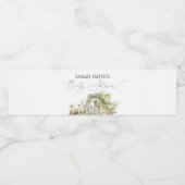 Woodland Forest Animals Kinderdusche Wasserflaschenetikett (Einzelnes Label)