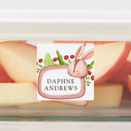 Woodland Forest Animals School Etiketten (Befestigt)