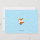 Woodland Forest Baby Dusche Einladung (Rückseite)