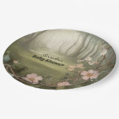 Woodland Forest Baby Dusche Pappteller (Schrägansicht)