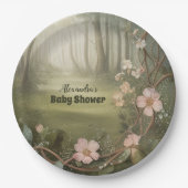 Woodland Forest Baby Dusche Pappteller (Vorderseite)