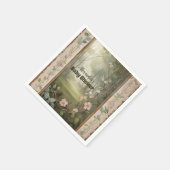 Woodland Forest Baby Dusche Serviette (Ecke)