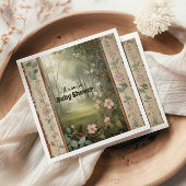 Woodland Forest Baby Dusche Serviette