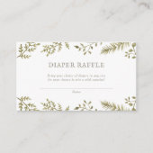 Woodland Forest Baby Dusche Windelwanne Begleitkarte (Vorderseite)