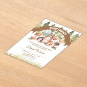 Woodland Forest Baby Shower Invite Acryleinladungen (Ablage )