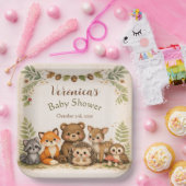 Woodland Forest Baby Shower Pappteller (Party)