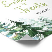 Woodland Forest Baby Shower Sweet Leckereien Unter Poster (Ecke)