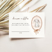 Woodland Forest Bunny Baby Dusche Windeln Windeln Begleitkarte