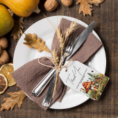 Woodland Forest Mushroom Baby Showdown Danke Geschenkanhänger