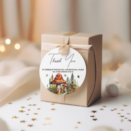 Woodland Forest Mushroom Baby Showdown Danke Geschenkanhänger