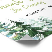 Woodland Forest Oh Boy Baby Dusche Danke Poster (Ecke)