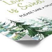 Woodland Forest Oh Boy Baby Shower Liebe ist süß Poster (Ecke)