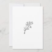 Woodland Forest Pine Tree | Rustic Casual Wedding Einladung (Rückseite)