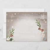 Woodland Forest Sparkle Kinderdusche Einladung (Rückseite)