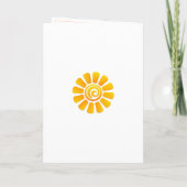 Woodland Forest Squirrel First Birthday Card Karte (Rückseite)