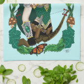 Woodland Foret Elf Fantasy Geschirrtuch (Gefaltet)